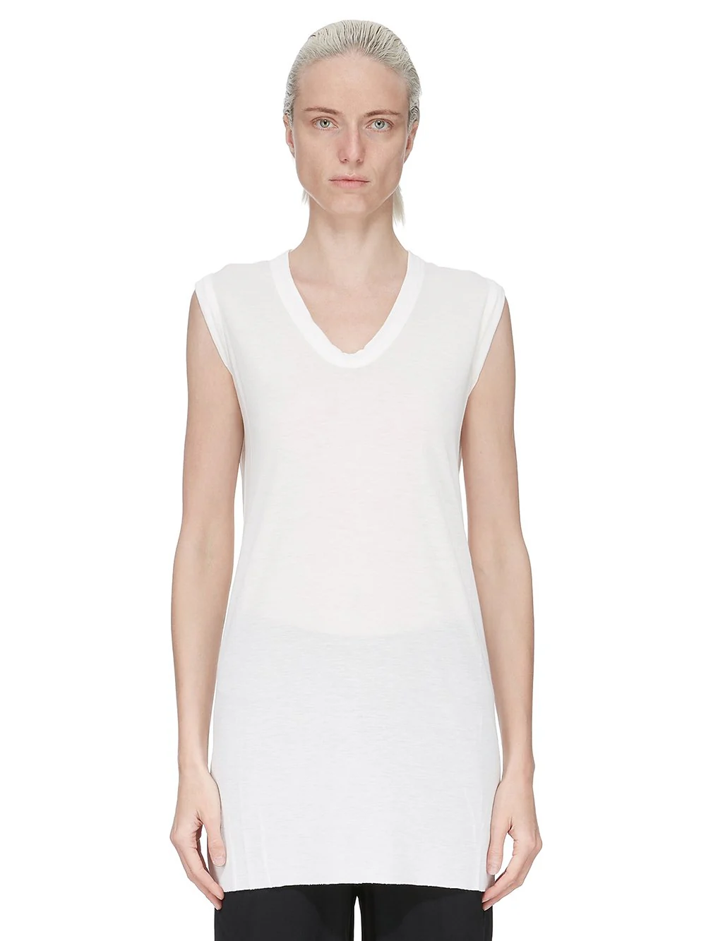 RF00W2102_JS_11 | V NECK SLEEVELESS T
